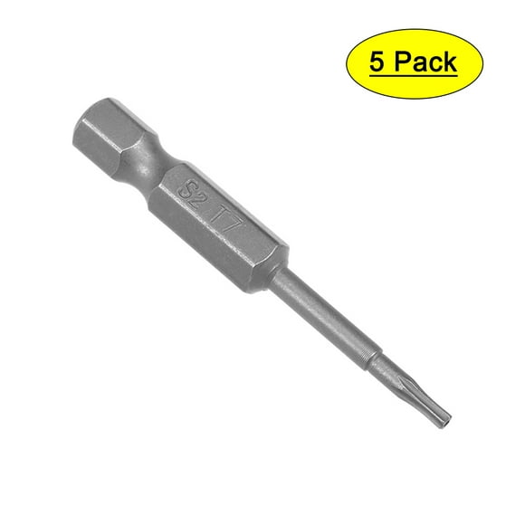 uxcell 3 Pcs T30 Magnetic 5.5mm Tip 6.3mm Hex Shank Torx Screwdriver Bits 